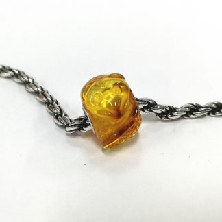 Carved Amber Rat
