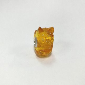 Carved Amber Cat