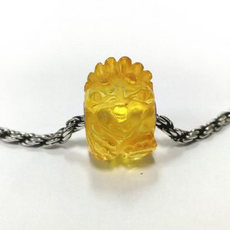 Carved Amber Triceratops