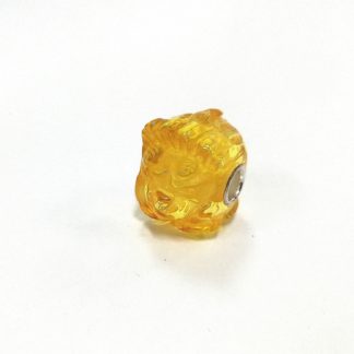 Carved Amber Triceratops 2