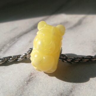 Carved Amber Bear.Love